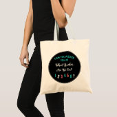 Bunco waar staan we op? Funny Modern Tote Bag (Voorkant (product))