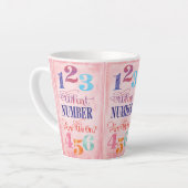 Bunco waar staan we op? latte mok (Linkerhoek)