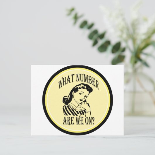 Bunco wat is ons nummer op #2 briefkaart (Staand voorkant)