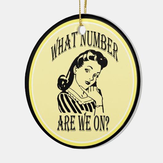 Bunco wat is ons nummer op #2 keramisch ornament (Links)