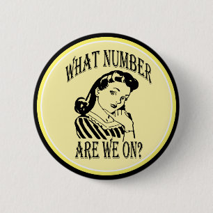 Bunco wat is ons nummer op #2 ronde button 5,7 cm