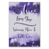 Bunco Wijndruiven  Waterverf Tabel 2 Kaart (Achterkant)