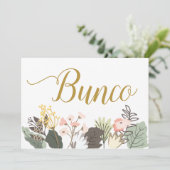 Bunco Woodland Bloemenfeest Kaart (Staand voorkant)