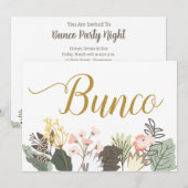 Bunco Woodland Bloemenfeest Kaart (Voorkant / Achterkant)