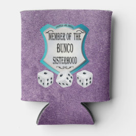 Bunco Zusterschap Paarse Glitter Grappig Blikjeskoeler
