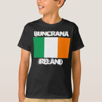 Buncrana, Ierland met Ierse vlag Jongens