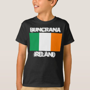 Buncrana, Ierland met Ierse vlag Jongens T-shirt
