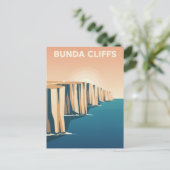 Bunda-kliffen Australië Briefkaart (Staand voorkant)