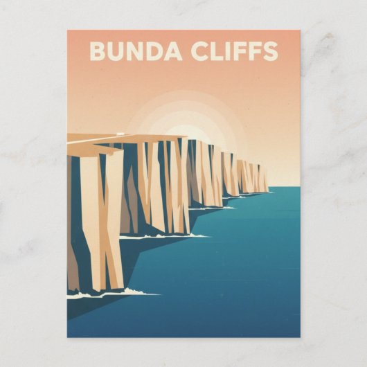 Bunda-kliffen Australië Briefkaart (Voorkant)