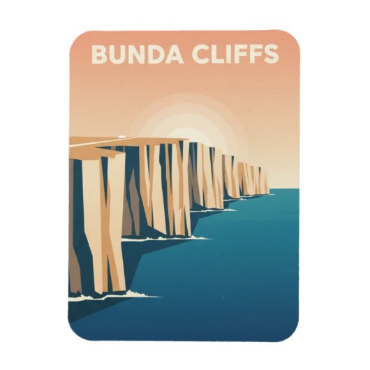 Bunda-kliffen Australië Magneet (Verticaal)
