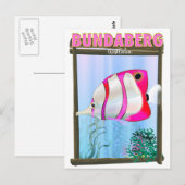 Bundaberg Australia Reisposter Briefkaart (Voorkant / Achterkant)