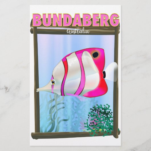 Bundaberg Australia Reisposter Briefpapier (Voorkant)