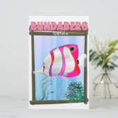 Bundaberg Australia Reisposter Briefpapier (Staand voorkant)