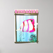 Bundaberg Australia Reisposter Canvas Afdruk (Voorkant)