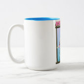 Bundaberg Australia Reisposter Tweekleurige Koffiemok (Links)