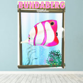 Bundaberg Australië reisposter Canvas Afdruk (Insitu (Houten vloer))