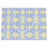 Bundel Blauwe Bouquets Groot Cadeauzakje (Voorkant)