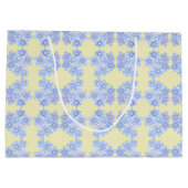 Bundel Blauwe Bouquets Groot Cadeauzakje (Achterkant)