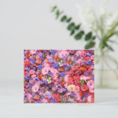 bundel bloemen briefkaart (Staand voorkant)