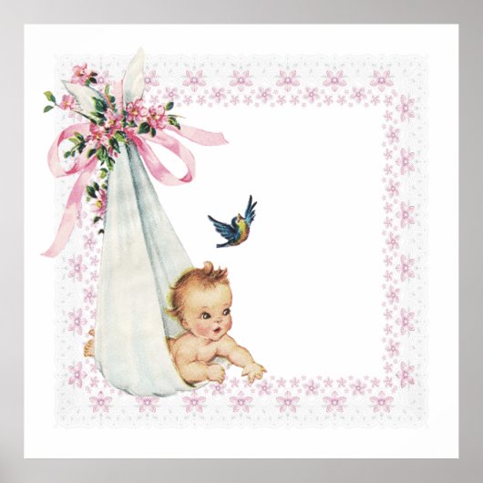 bundel Joy Pink Baby Girl Poster (Voorkant)