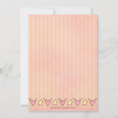 Bundel Joy : Roze: baby shower Uitnodiging (Achterkant)