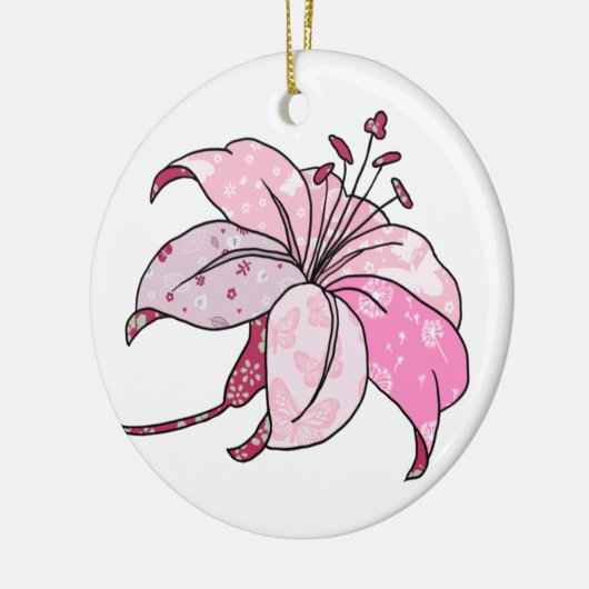 bundel Lilie Keramisch Ornament (Links)