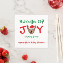 Bundel met vrolijk kerstBaby shower