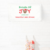 Bundel met vrolijk kerstBaby shower Spandoek (Insitu)