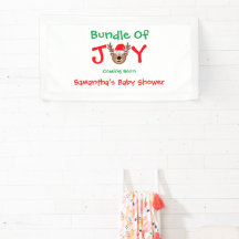 Bundel met vrolijk kerstBaby shower