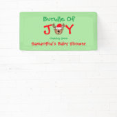 Bundel met vrolijk kerstBaby shower Spandoek (Insitu)