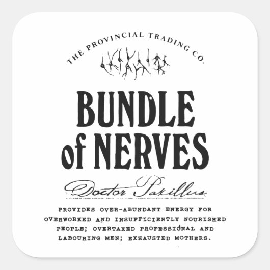 Bundel Nerves - apothecair etiket (Voorkant)