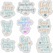 Bundel Pack Beach Beach Beach Esthetische offerte Sticker (Voorkant)