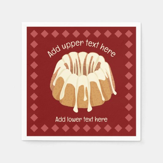 Bundel Ring-Shaped Cake met Drizzle - voeg eigen t Servet (Voorkant)