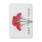 bundel rode anjerbloemen badmat (Voorkant Verticaal)