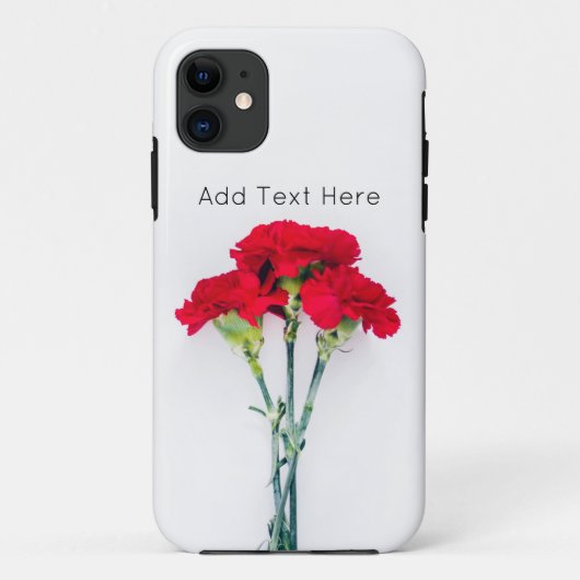 bundel rode anjerbloemen Case-Mate iPhone case (Achterkant)