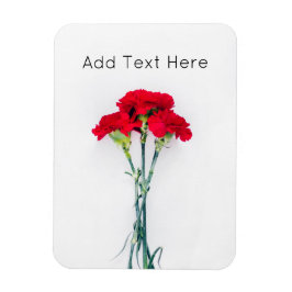 bundel rode anjerbloemen magneet