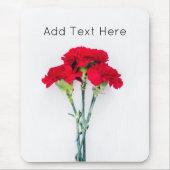 bundel rode anjerbloemen muismat (Voorkant)