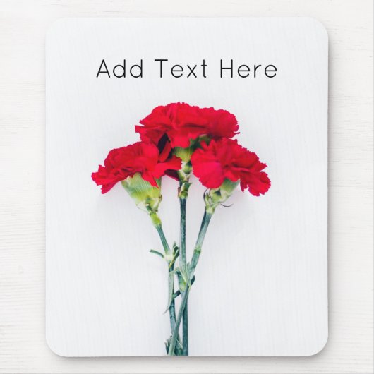 bundel rode anjerbloemen muismat (Voorkant)