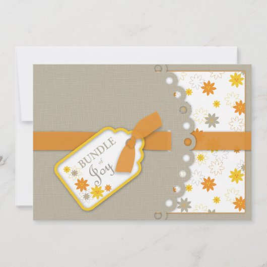 Bundel van de Joy Baby shower Invitation Card Kaart (Voorkant)
