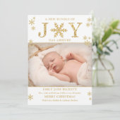 Bundel van de kondiging van de geboorte van de ker feestdagenkaart (Staand voorkant)