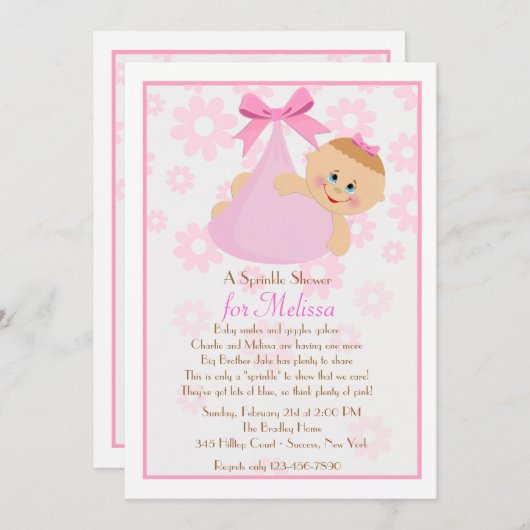 Bundel van het Baby shower van Joy (PK) Kaart (Voorkant / Achterkant)