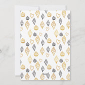 Bundel van Joy Black en Gold kerstversieringen Feestdagenkaart (Achterkant)