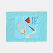 Bundel van Joy Boy Stork Fleece Blanket Deken (Voorkant (Horizontaal))