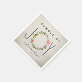 Bundel van Joy Brick Krans Bloemen Baby shower Servet (Hoek)