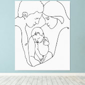 Bundel van Joy Canvas Afdruk (Insitu (Houten vloer))