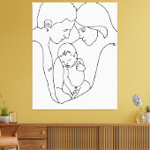 Bundel van Joy Canvas Afdruk (Insitu (Woonkamer))