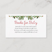 Bundel van Joy Christmas Baby shower Boeken voor B Informatiekaartje (Voorkant)