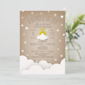Bundel van Joy Clouds + Stars Baby shower Kaart (Staand voorkant)