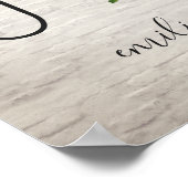 Bundel van Joy Green Wreath Brick Baby shower Poster (Hoek)