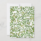 Bundel van Joy Greenery krans neutraal Baby shower Kaart (Achterkant)